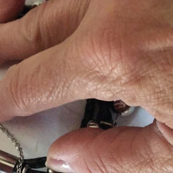 ❤️Leather black bracelet with silver beads - Picture 3 of 3